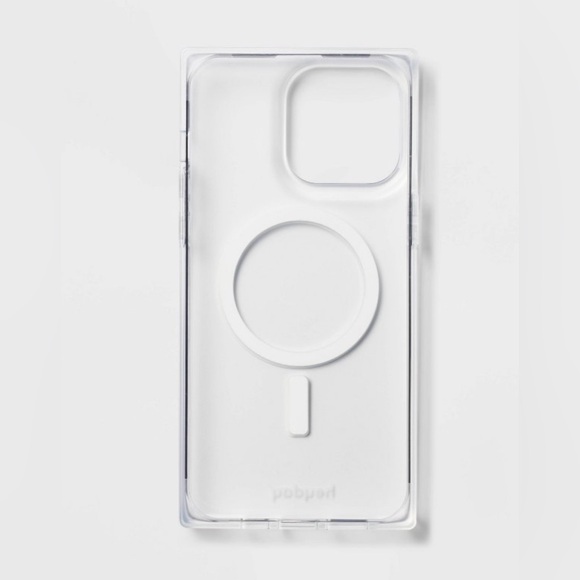 Apple iPhone 15, 14 & 13 Clear Square Edge Phone Case MagSafe compatible… - Picture 3 of 9